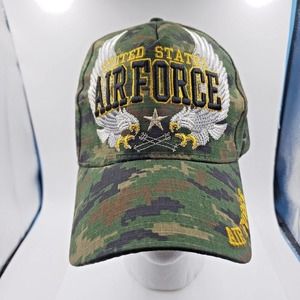 U.S. AIR FORCE HAT CAMOUFLAGE TWO EAGLES MILITARY CAP AIR FORCE